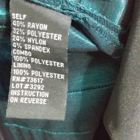 MILLA BELL JEWELED SATIN & MESH DRESS SIZE 12 - Picture 8 of 14